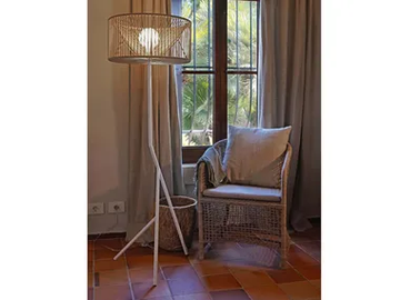 MARIOLA - LED rope floor lamp with tripod by Olé Lighting - view 2